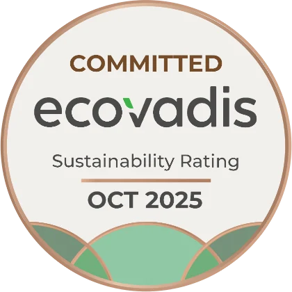 EcoVadis — évaluation développement durable, niveau Committed, octobre 2025